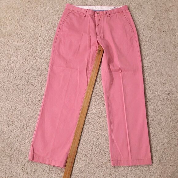 Polo Ralph Lauren Pants Mens 32x30 (32×29) Pink Classic Fit Flat Front Chino - Picture 9 of 15